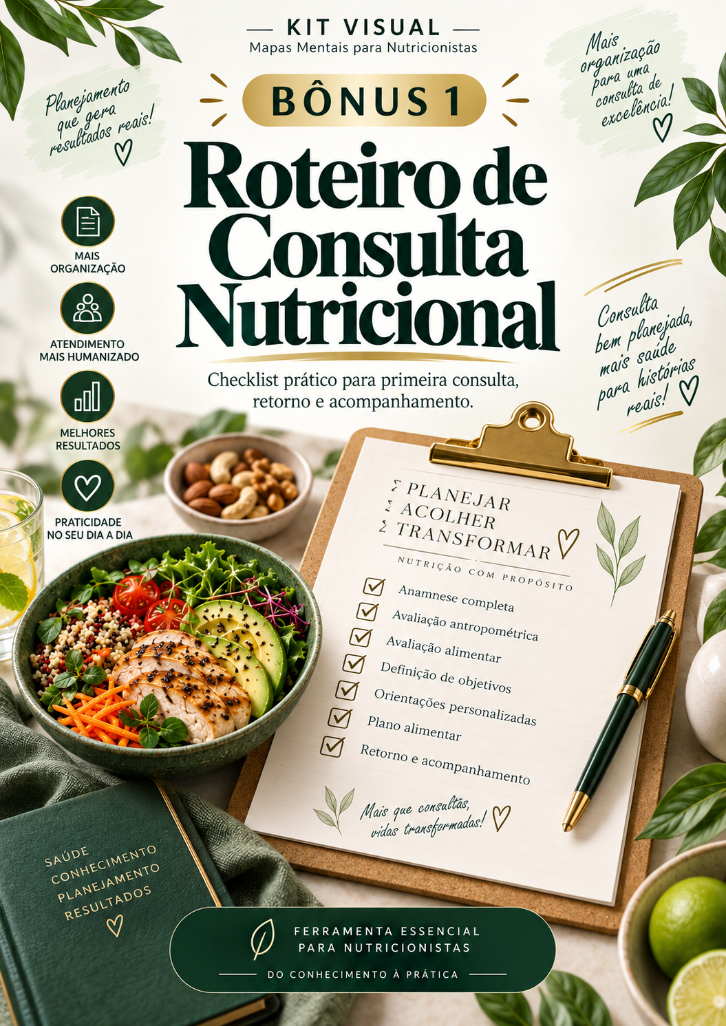 Capa — Bônus 1 — Roteiro de Consulta Nutricional